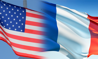 FrenchAmericanFlags
