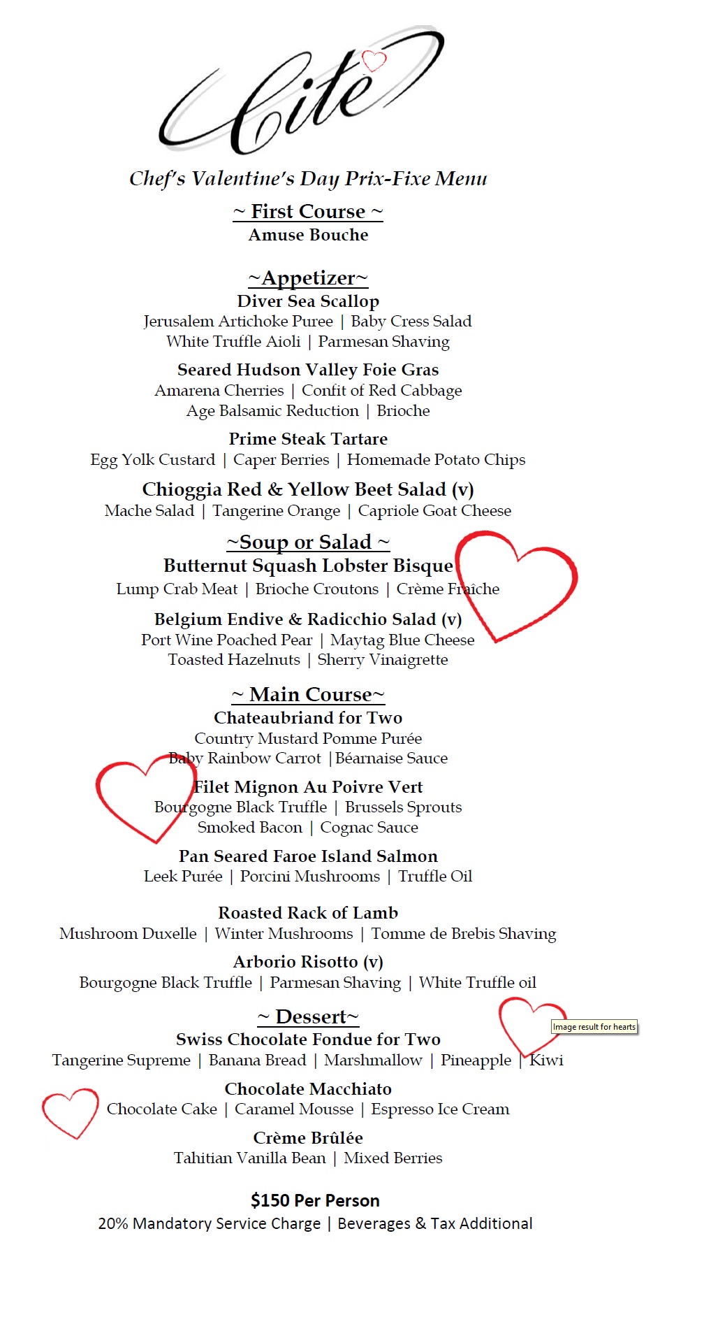 Chefs Tasting Menu